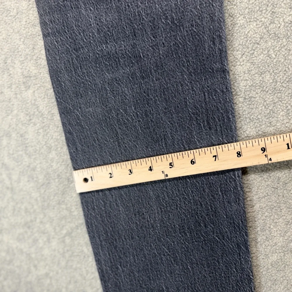 Levi's 501 Mens Relaxed Straight Jeans Charcoal Gray Classic Button Fly 29x28